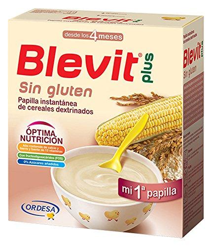 Blevit Plus, Cereales para bebé (Sin gluten) - 2 de 300 gr. (Total 600 gr.)