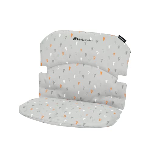 Bebeconfort Cojín para la trona de madera Timba, Timba Basic y Timba con Cojin, funda impermeable, color Warm Grey