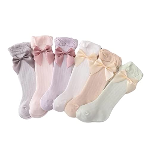 Chtom Girls Bood Stockings Keknee High Socks Malla Calcetines de Tubo Largo 0-3 años Accesorios de Calcetines (Color: T Tamaño: 0-6M) (Color : A, Size : 6-18M)