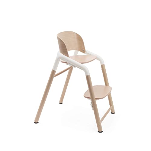 Bugaboo Giraffe Trona Evolutiva de Madera, Ajustable en 1 segundo, Fácil de Limpiar, Seguro y Robusto, Desde el Nacimiento junto al Set para Recién Nacido (se vende por separado), Natural