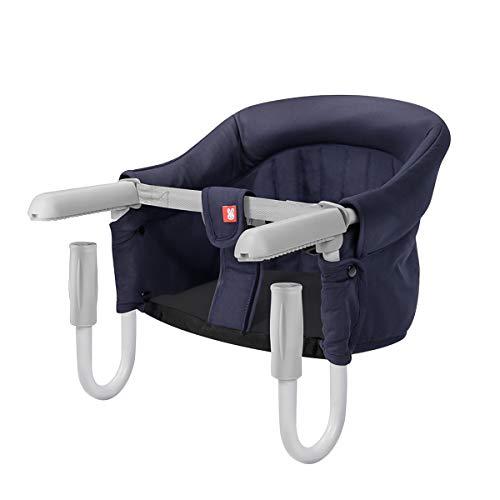 SONARIN Silla Asiento de mesa para bebé,trona de mesa portátil para el hogar y los viajes,con bolsa de transporte,Gancho fácil en la mesa(Azul)